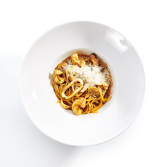 Frutti di Mare Spaghetti or Traditional Italian Seafood Pasta