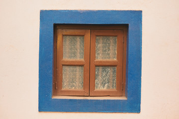 Old window in Portuguese style. India, Northern GOA, Arambol
