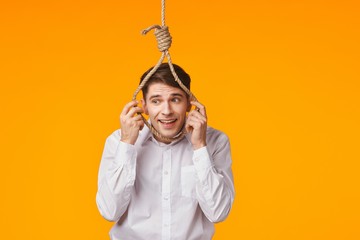 woman with arms raised