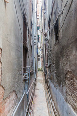 Narrow alley in the center of Amritsar, Punjab, India