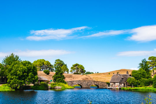 New Zealand, Matamata, Hobbiton movie set