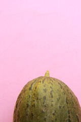 delicious melon grown in Spain on colorful background