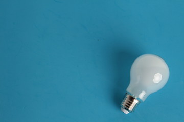 light bulb on colorful background