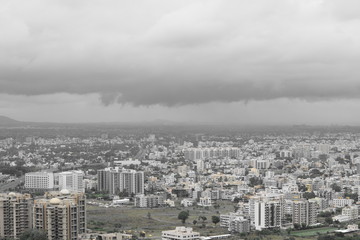 aerial view of city, Nashik