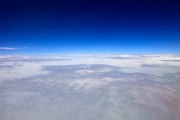 Naklejka premium High altitude white clouds
