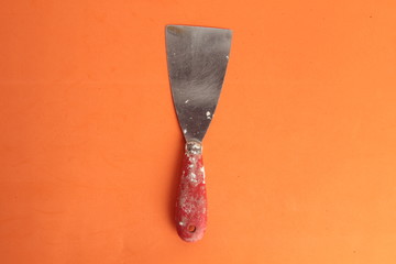 spatula of work used in colorful background