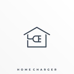 Home Charger Illustration Vector Template