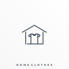 Home Clothes Illustration Vector Template