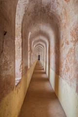 Narrow corridor at Bara Imambara in Lucknow, Uttar Pradesh state, India