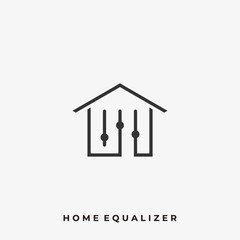 Home Equalizer Illustration Vector Template
