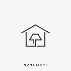 Home Light Illustration Vector Template