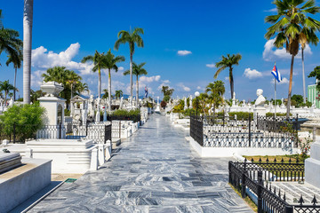 The main cemetery of Santiago de Cuba. Santa Ifigenia cemetery.