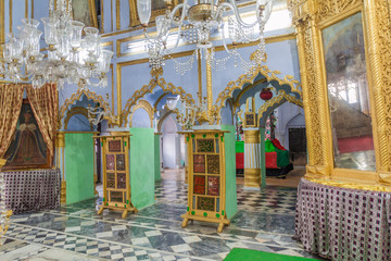 LUCKNOW, INDIA - FEBRUARY 3, 2017: Interior of Chota Imambara in Lucknow, Uttar Pradesh state, India