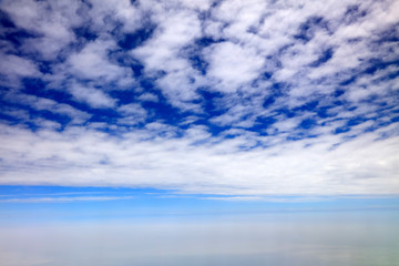 High altitude white clouds