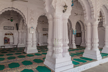 BHOPAL, INDIA - FEBRUARY 5, 2017: Jama Masjid mosque in the center of Bhopal, Madhya Pradesh state, India