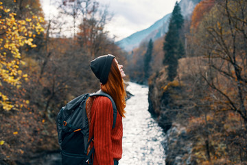 young woman in the forest