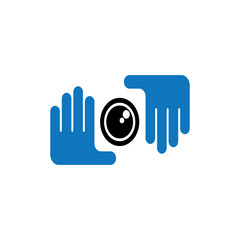 CAMERA LOGO VECTOR ILUSTRATION TEMPLATE.
