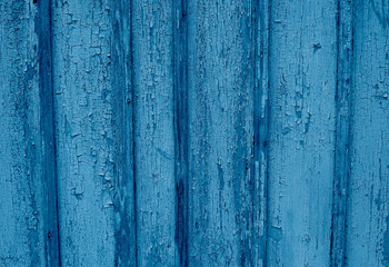 Fototapeta na wymiar Old wooden painted light blue rustic background,