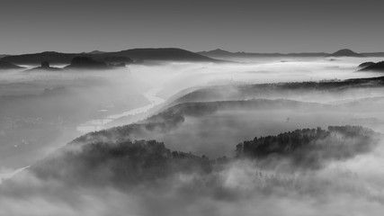 Blick auf Bad Schandau vom Lilienstein