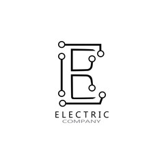circuit logo technology vector template