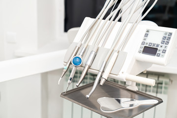 Tools and equipment for dentists, a set of holders. dental care
