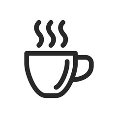 Cup of coffee icon vector logo symbol illustration EPS 10