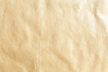 crumpled old brown kraft background paper texture