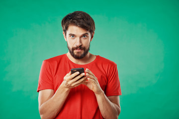 young man with heart