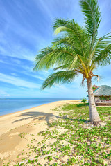 Fototapeta premium Tiny exotic Island with mini resort in the east part of Palawan - Philippines. Coab Island