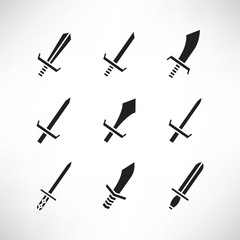 sword and rapier icons set