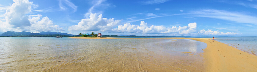 Tiny exotic Island with mini resort in the east part of Palawan - Philippines. Coab Island