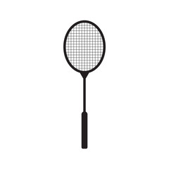 Racket badminton icon design template vector isolated