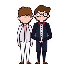 wedding groom men character cartoon