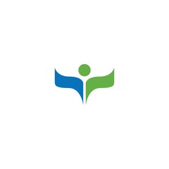 Healthy Life people Logo