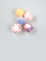 ice cream or ice cream scoop on background new.