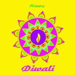 The happy diwali festival of lights poster design wallpaper 