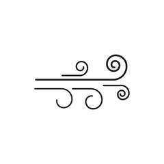Wind vector icon design illustration