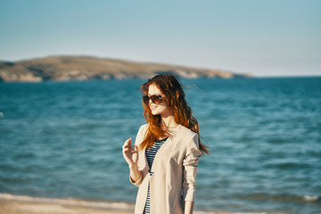 woman on the beach