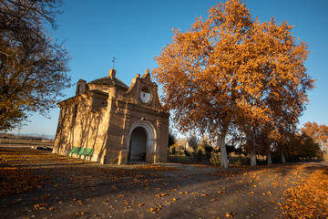 Obraz premium Hermitage of Ejea de los Caballeros in Zaragoza Spain