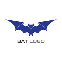 Obraz premium Bat open wings Logo concept elements icon template