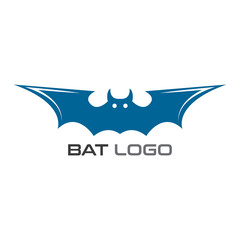 Bat open wings Logo concept elements icon template