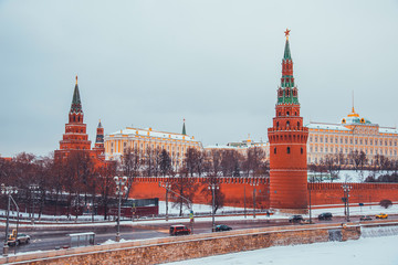 Obraz premium City winter landscape. Moscow, Russia