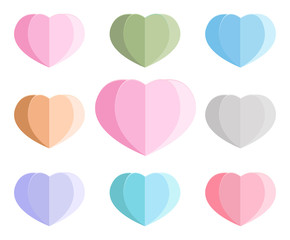 Heart Shape for love icon, vector design,Valentines Day