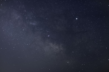 A blue Milky Way taken in September 2019 above the Ligurian Sea