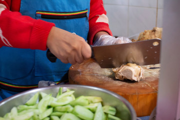 chef preparing food