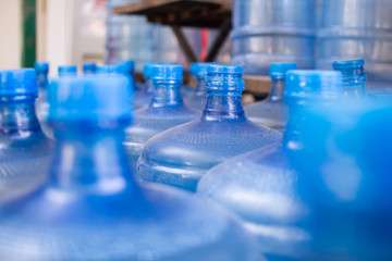 A large bucket of water to drink 