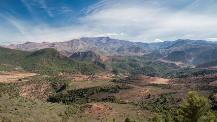Landscape of Atlas Mountains in Morocco.