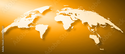 世界地図背景 ヨーロッパ中心 Wall Mural Wallpaper Murals Tr3
