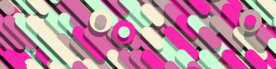 Color Abstract Lines and Circles  Generative Art background illustration