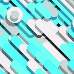 Color Abstract Lines and Circles  Generative Art background illustration